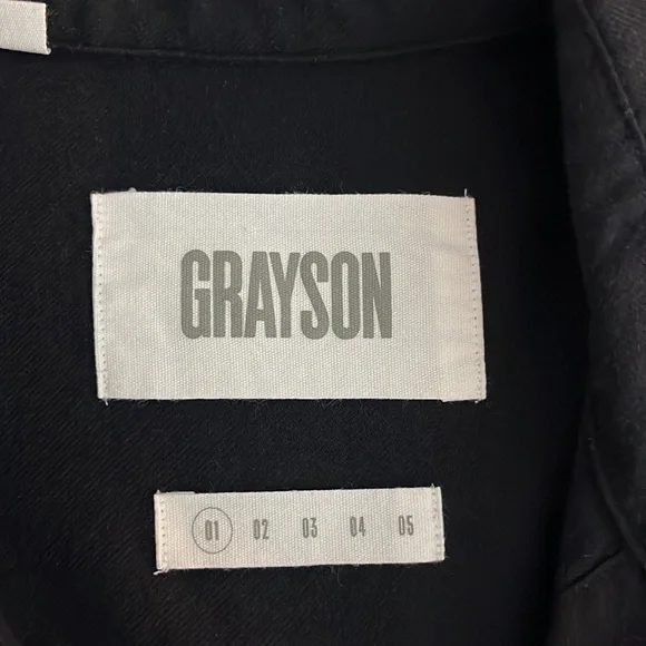 Anthropology Grayson The Hero Navy cotton shirt size 1 - Picture 11 of 12